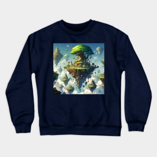 Floating Islands Fantasy Landscape Crewneck Sweatshirt